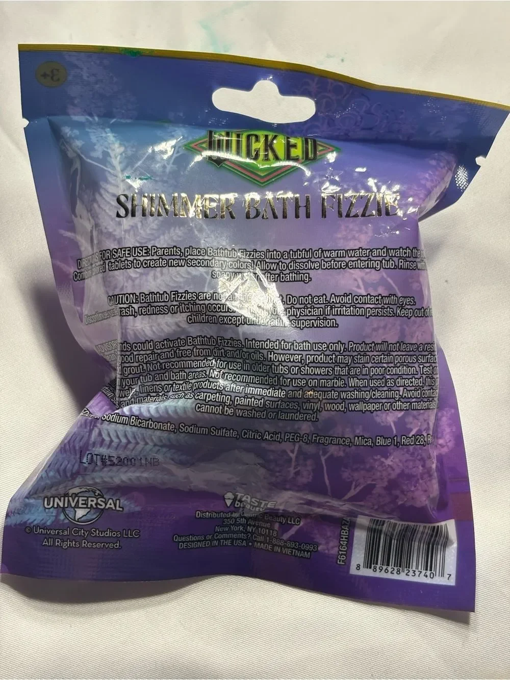 New Wicked Shimmer Butterfly Bath Fizzle – Lavender Purple